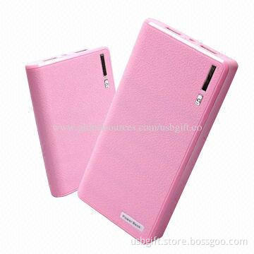 Wallet Style LED Flashlight Power Bank 20,000mAh with 8 Adapters Connectors